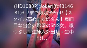 (HD1080P)(Joker)(fc4314681)3-7まで限定999pt!【スタイル高め・お姉さん】真面目な出会い希望のSNS女。暇つぶしに生挿入外出し＋生中出し。