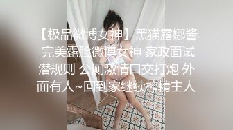 【极品微博女神】黑猫露娜酱 完美露脸微博女神 家政面试潜规则 公厕激情口交打炮 外面有人~回到家继续榨精主人