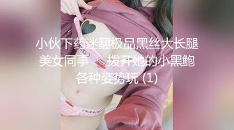 小伙下药迷翻极品黑丝大长腿美女同事❤️拨开她的小黑鲍各种姿势玩 (1)