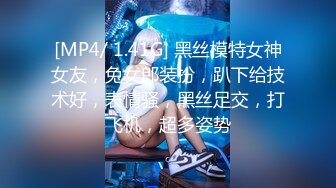 [MP4/ 1.41G] 黑丝模特女神女友，兔女郎装扮，趴下给技术好，表情骚，黑丝足交，打飞机，超多姿势