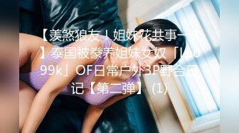 【羡煞狼友！姐妹花共事一夫】泰国被豢养姐妹女奴「Leo99k」OF日常户外3P野合日记【第二弹】 (1)