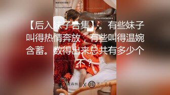 【后入妹子合集】。有些妹子叫得热情奔放，有些叫得温婉含蓄。数得出来总共有多少个不？